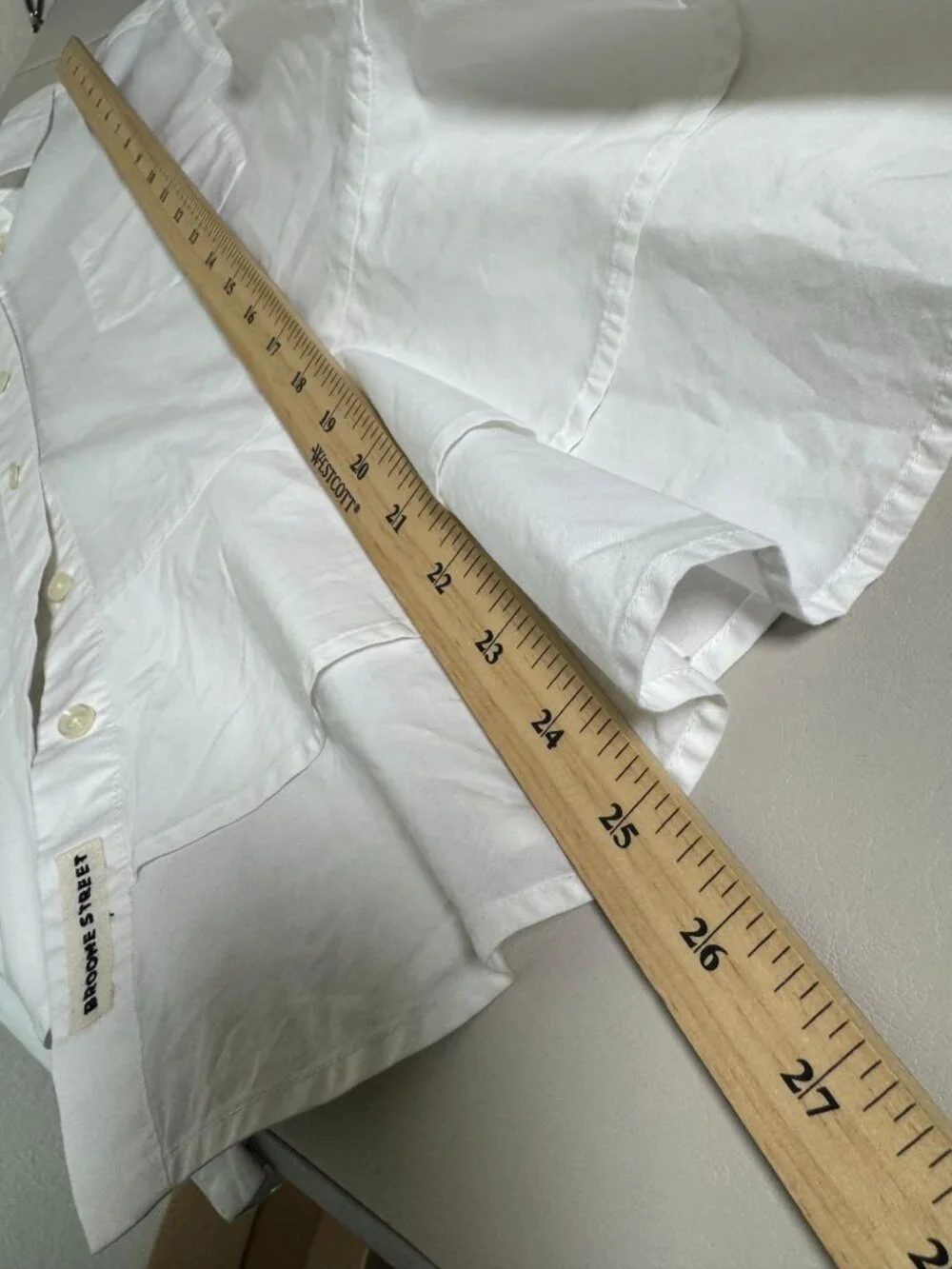 Kate Spade Broome Street White Button Up Shirt Sz Large 100% Cotton Long Sleeve